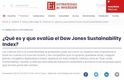 Noticia Dow Jones