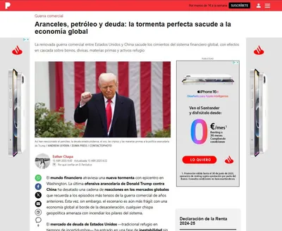 Aranceles, petróleo y deuda: la tormenta perfecta sacude a la economía global
