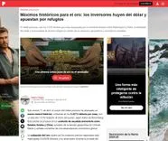 Máximos históricos para el oro: los inversores huyen del dólar y apuestan por refugios